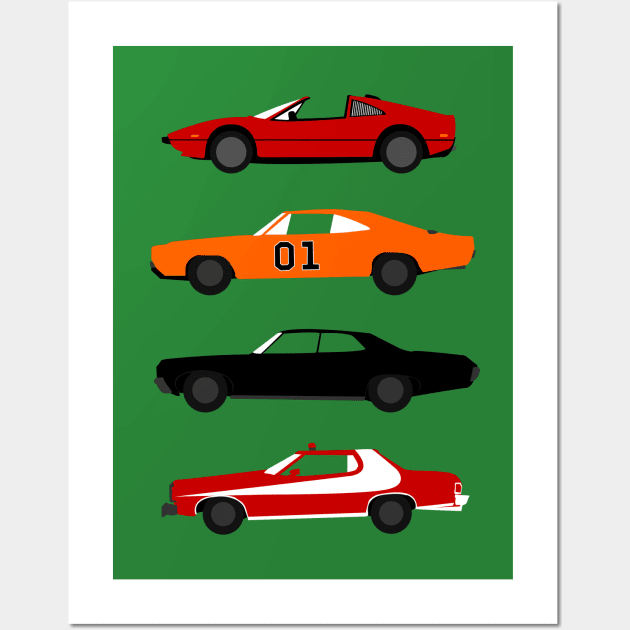 The Car's The Star: TV Edition Wall Art by Paulychilds